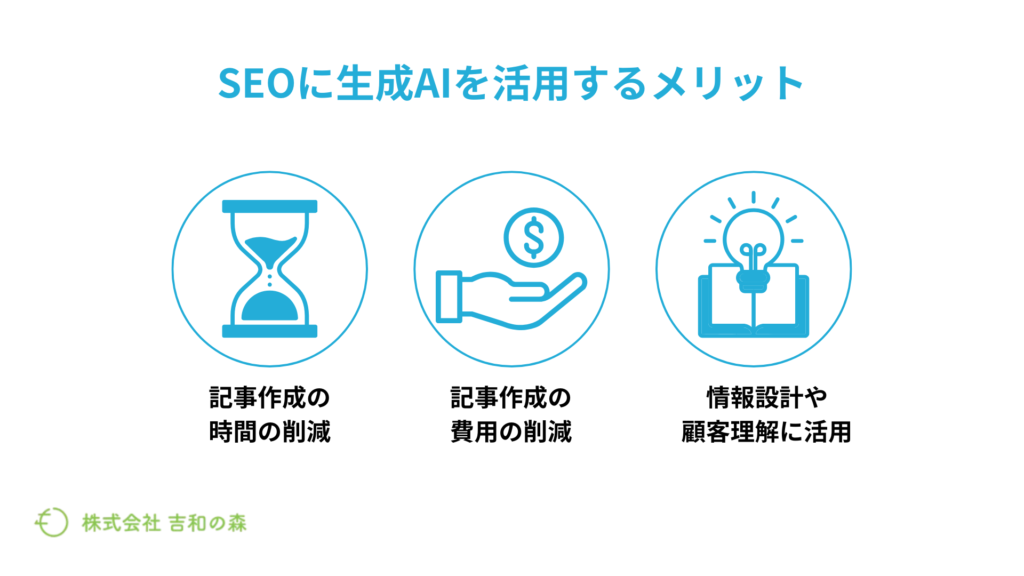 SEOに生成AIを活用するメリット