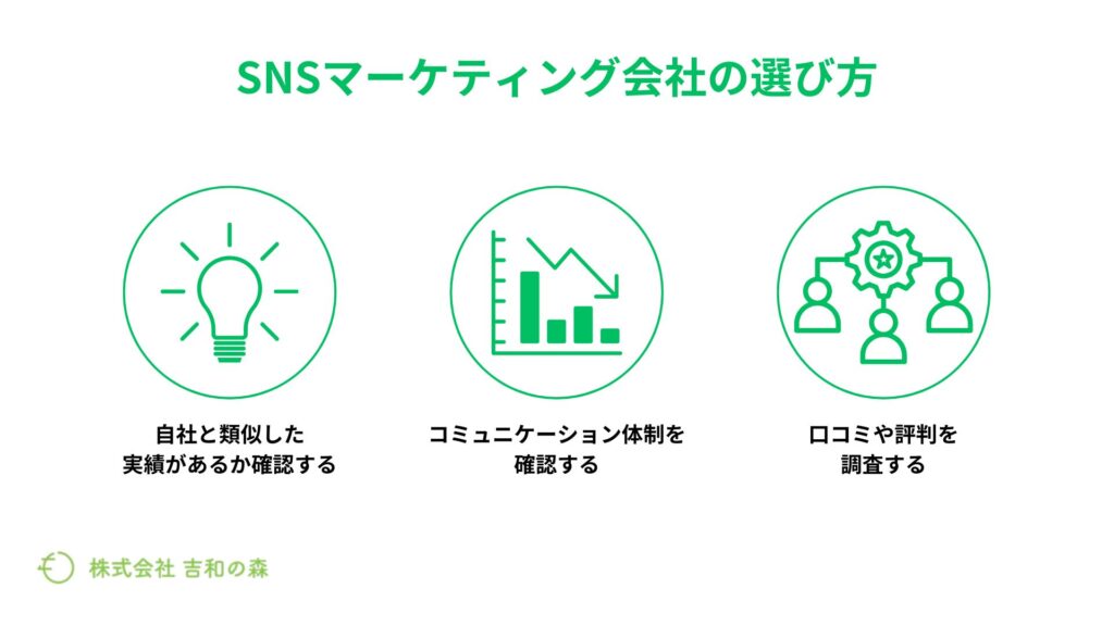 SNSマーケティング会社の選び方