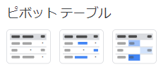 ピボットテーブル：多次元的な分析をしたい時に