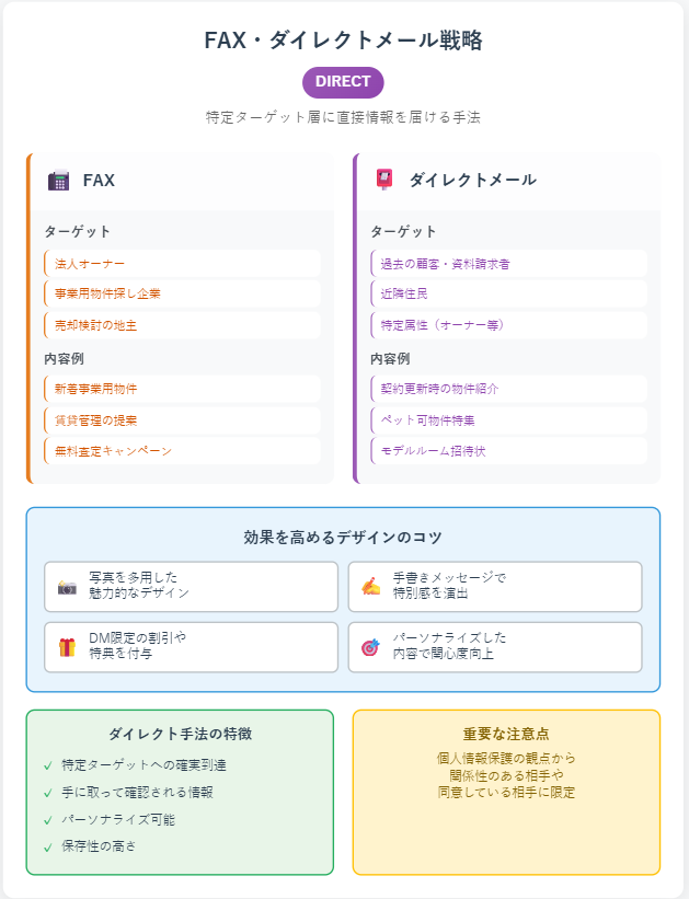 不動産集客_FAX・ダイレクトメールのポイント