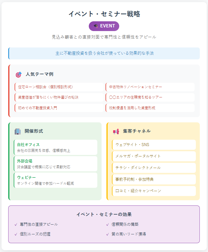 不動産集客_イベント・セミナーのポイント