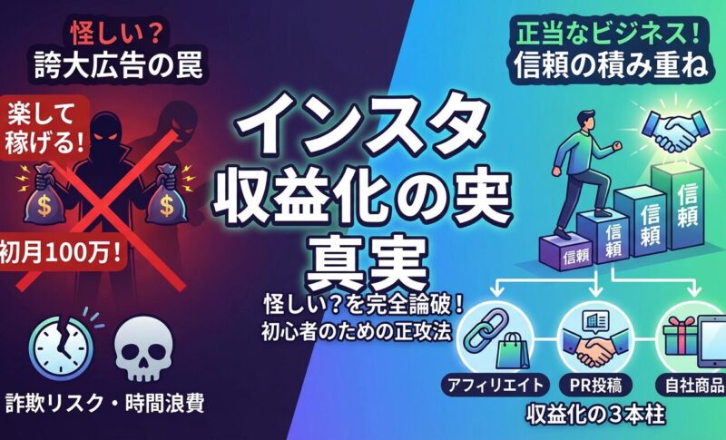 インスタで稼ぐ副業は怪しい？詐欺の見分け方と主婦でも安全に月5万を達成する方法
