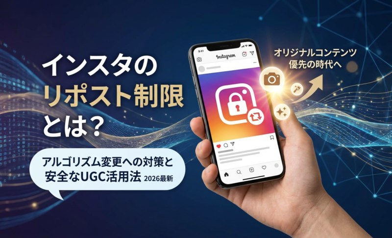 【2026最新】インスタのリポスト制限とは?アルゴリズム変更への対策と安全なUGC活用法