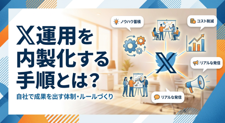 X（Twitter）運用を内製化する手順とは？自社で成果を出す体制・ルールづくりの5ステップを解説