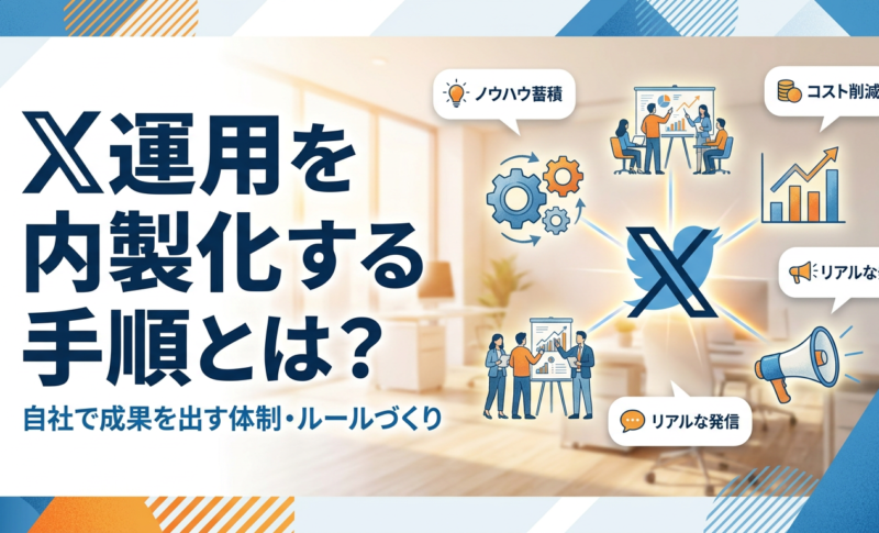 X（Twitter）運用を内製化する手順とは？自社で成果を出す体制・ルールづくりの5ステップを解説