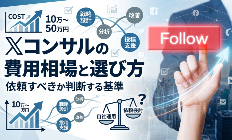 Xコンサルの費用相場と選び方：依頼すべきか判断する5つの基準