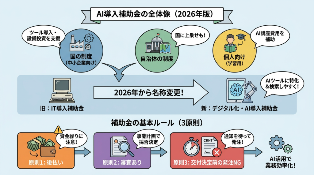 AI導入に補助金は使える?2026年に押さえておきたい全体像
