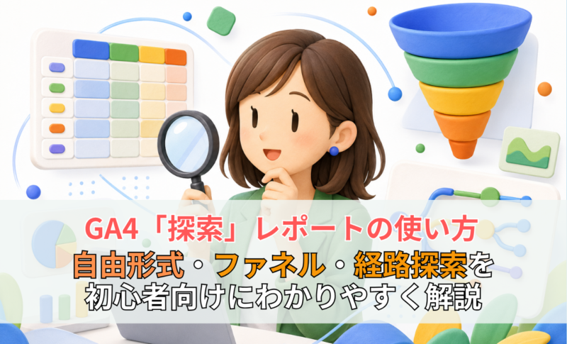 【メディア掲載】『N-Academy~Pre.STUDY』「GA4『探索』レポートの使い方|自由形式・ファネル・経路探索を初心者向けにわかりやすく解説」(2026年9月3日)